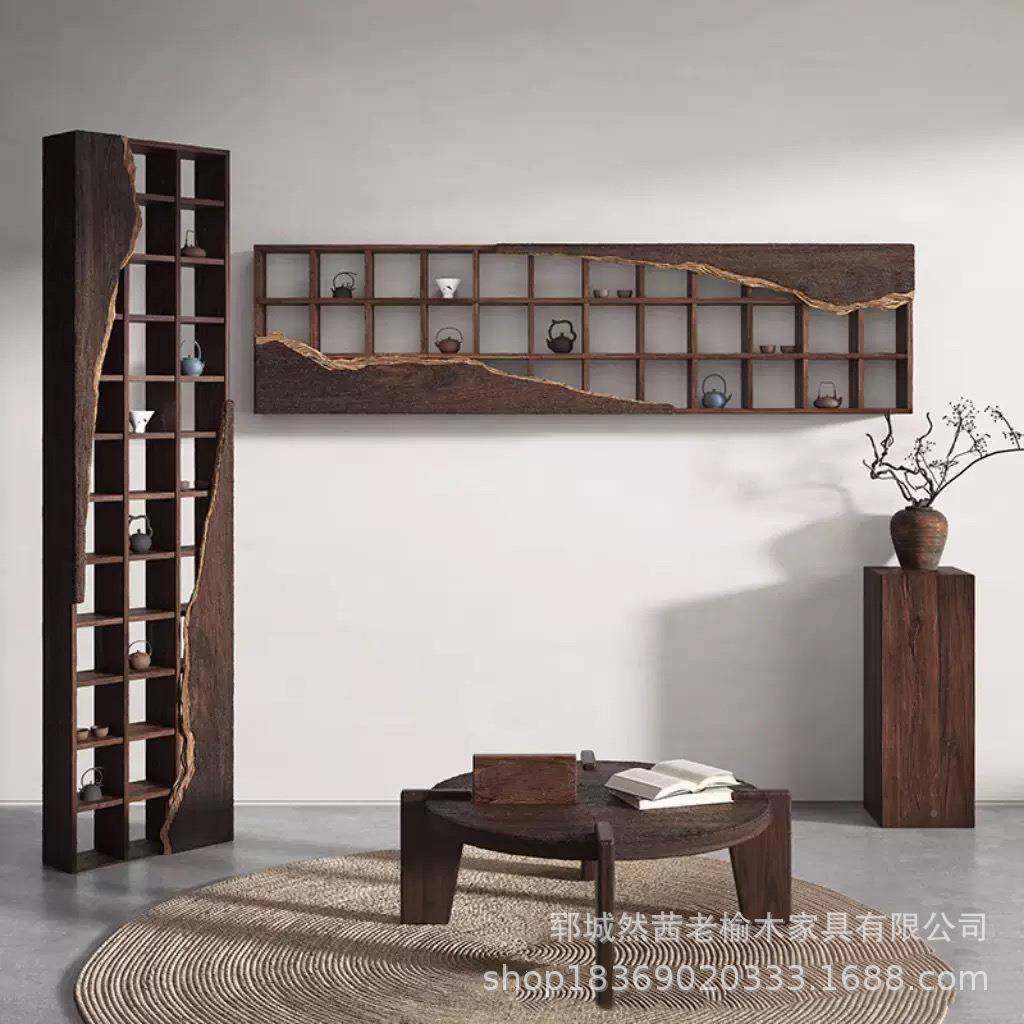 诧异风老阁榆博古厅架客无品牌/多宝茶具瓷木器收纳架落地书架实,基础建材,脚轮/万向轮,淘宝优惠券,粉丝福利购,淘宝优惠卷