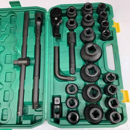 3/4重型6件套套筒具套装风炮FHZ套头扳手六角十二2角大型中号工气