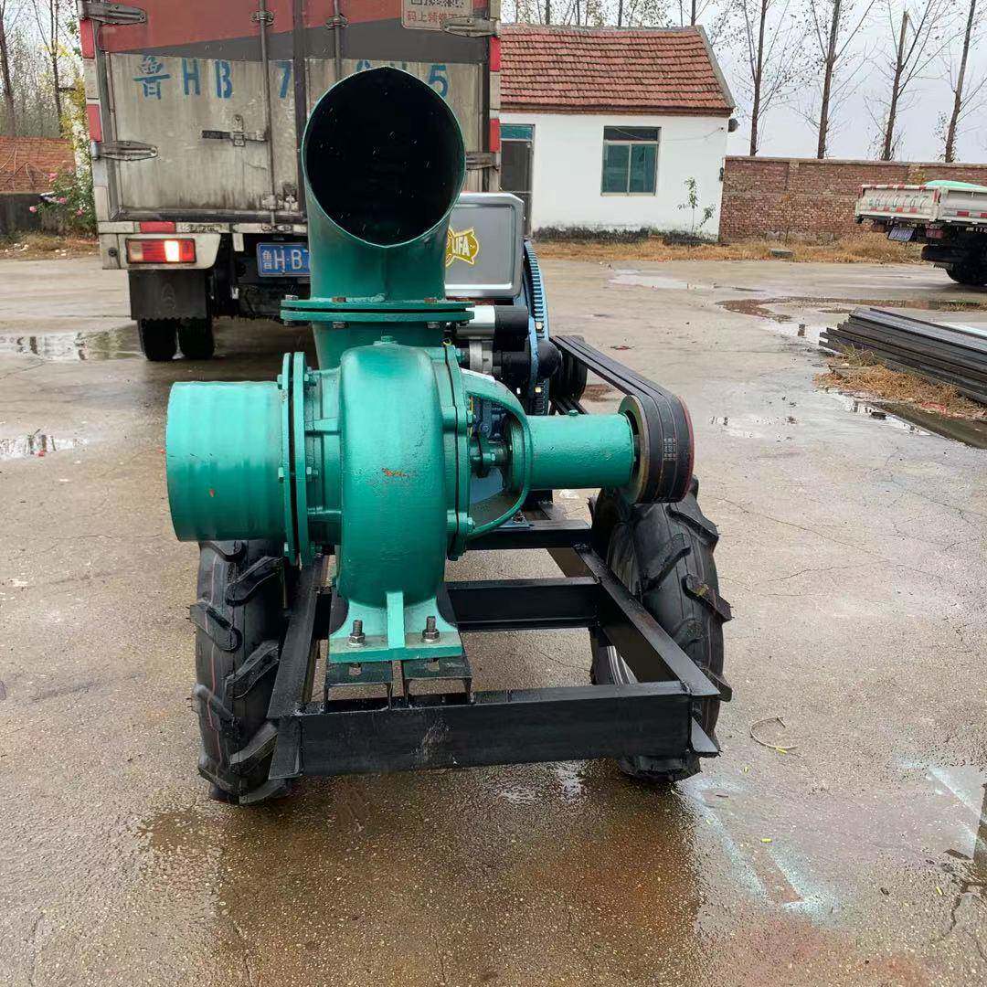6寸离无品牌/心泵力15马M动拖车移口径150M抽水泵农用灌溉应急排