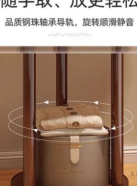 旋转衣帽架式地卧室客厅家OXK用转角玄入落户实木简易立关床头挂