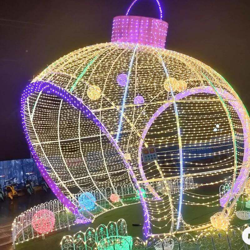 欧美爱LED光大造型Q1353发光雪人圣诞节日型美陈灯节熊圣诞树心拱