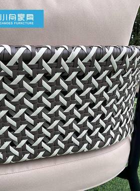 户外休闲绳沙发桌沙椅庭院编别墅花园藤编发露天阳茶几组台合WKU