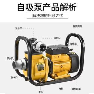 农用灌溉水泵家用全自动自吸水泵高压用抽20V38YBS0V大吸力2自吸