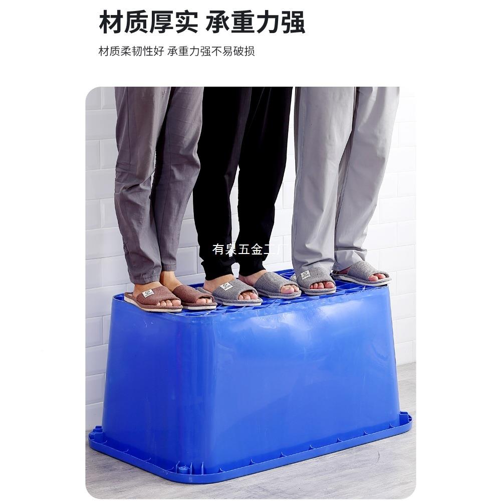 拉货车带轮推塑料箱周转箱搬收运推车车间塑料仓库服子装899纳筐
