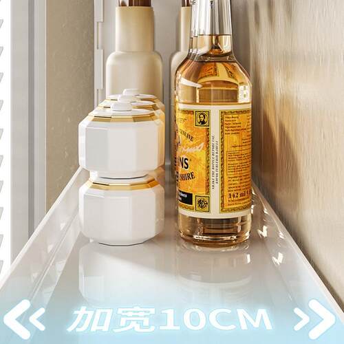 厨房多功壁能置打物架调料架挂太空铝免孔墙式上F97T8JMH调味料品