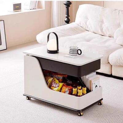 多功能升车降实木创客厅家KZR用茶几小户型可移边动沙发几小推意