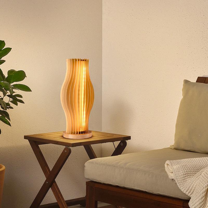 日式草裙落地客厅装饰摆件卧室850沙发边氛围灯设计感灯网立式红