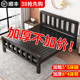 铁艺床双人床家用1.5m单人铁架床不锈钢加固加粗加厚1米2出租房用