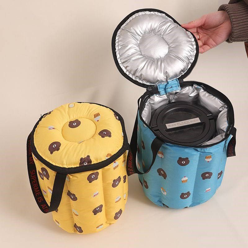 夹棉饭盒保温袋焖烧杯保温包三格小餐罐便当防水袋子保温桶套手提,餐饮具,保温袋,淘宝优惠券,粉丝福利购,淘宝优惠卷