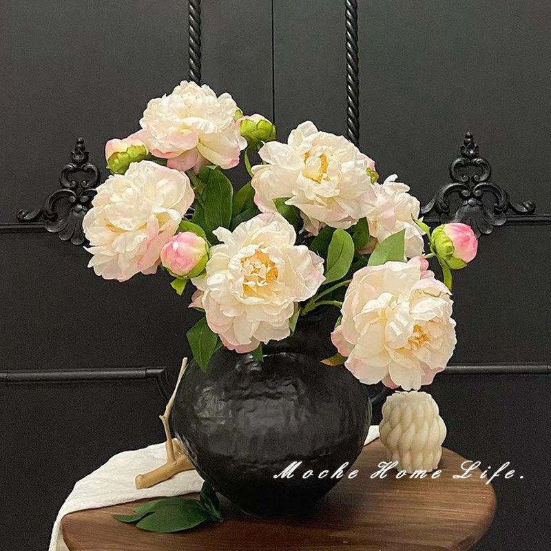 茉澈仿真芍药仿真花绢布材质法式复古田园风室内桌面搭配摄影道具,家居饰品,仿真花/假花,淘宝优惠券,粉丝福利购,淘宝优惠卷