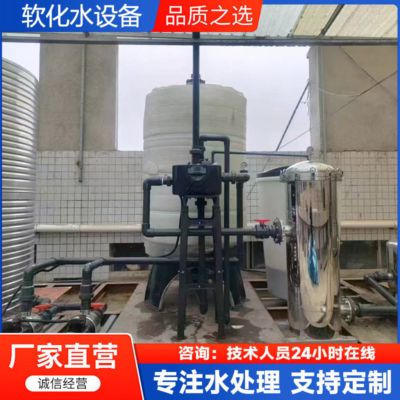 批发1T全自动润新软化水设备离子交换树脂软水机锅炉除水垢软水器