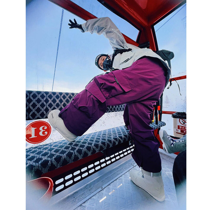 女款防风防水单双板滑雪裤