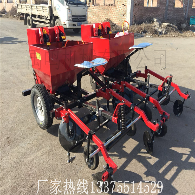 全自动种植机 土豆播种覆膜机 小型家用土豆播种机双垄双行