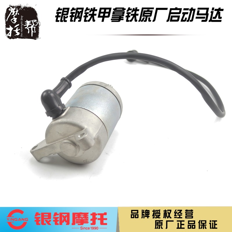银钢YG200-8/8A/8C/8D铁甲拿铁电喷摩托车发动机原厂启动马达电机