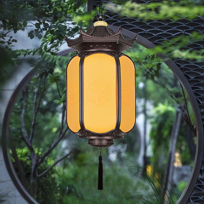中式吊灯户外防水院花室园走廊门屋檐外大口庭别墅凉302亭灯笼仿