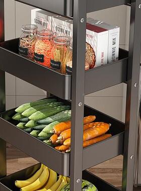 收放纳厨架房置篮物架多AL101966层果蔬小推车菜子子菜家用多功能