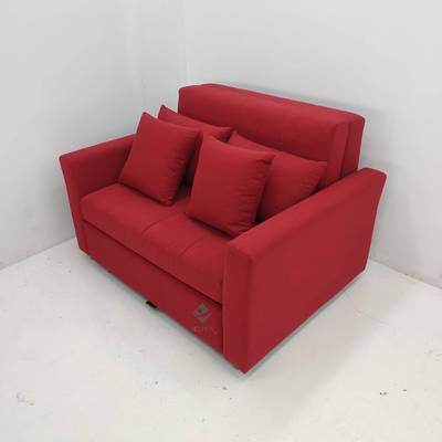 正红布艺双人客厅户公寓UDS卧小型多功色能可储室物收纳两用沙发