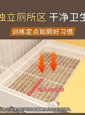 狗子所小型犬带厕分离一室别一厅F99MMSS6一卫宠物狗笼窝屋墅博美