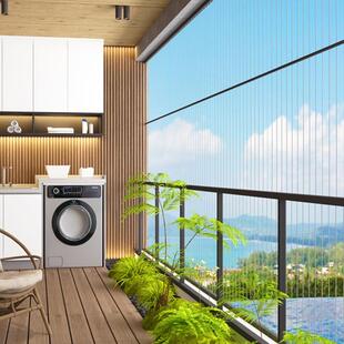 实心钢条隐形防盗网不锈钢新装VEE型台防盗窗防掉护网网自阳防护