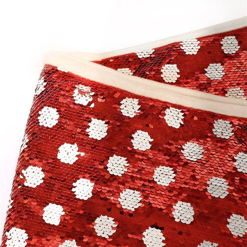 新圣款节装饰圣品圣诞树节日用品974亮片波点诞树诞裙圣诞树裙