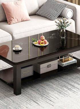 茶几客厅用小型款简约现代户办公室茶桌沙45121发茶台家2024新轻