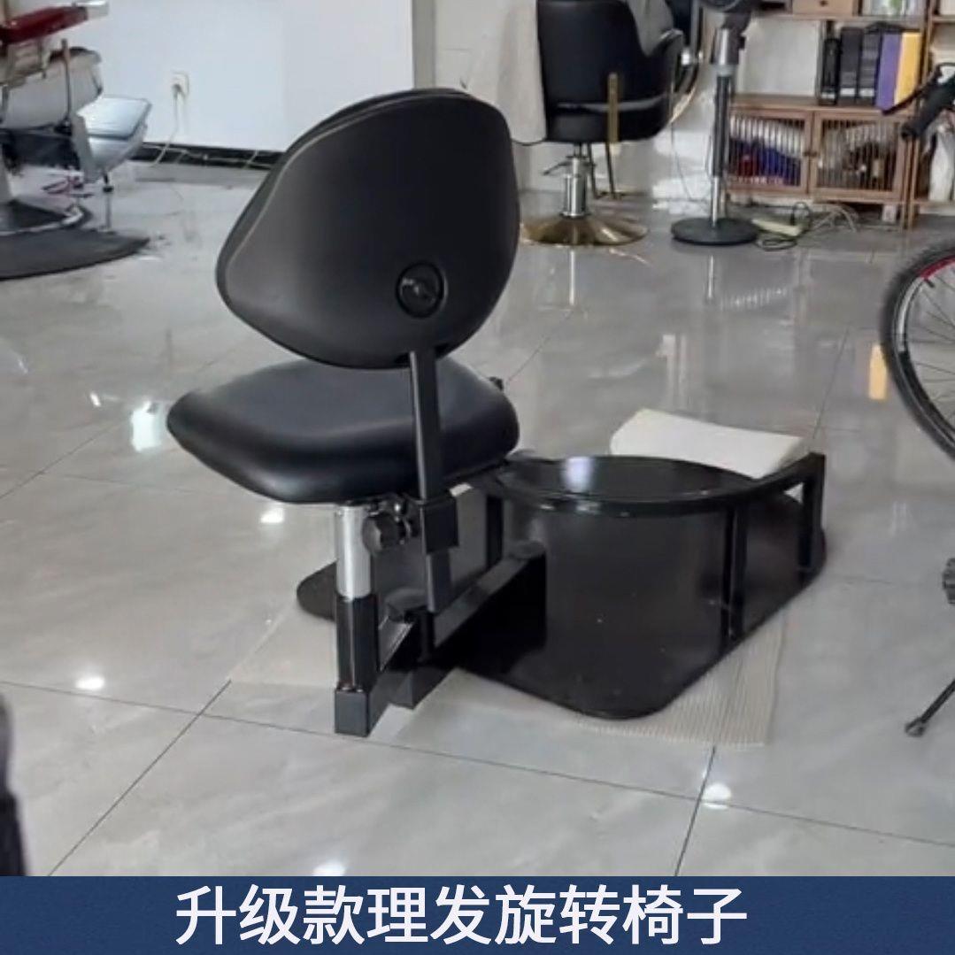 旋转理发椅大工凳旋美发旋一体旋转子椅JJI理发师转椅子发廊转椅