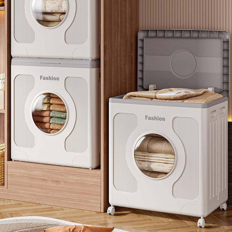 理杂储物箱衣服XL-8885收纳箱带家用物玩箱具大容量衣物翻盖子整