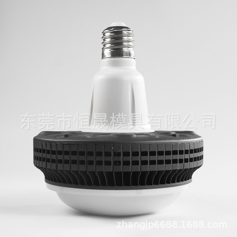 100W  铆接工艺 LED鳍片散热器外壳套件  LED球泡外壳套件 E40 E2