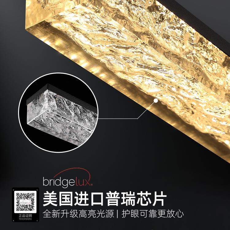 意式极简一字餐厅吊灯轻奢感现代台简约吧桌餐台岛升195降长条灯