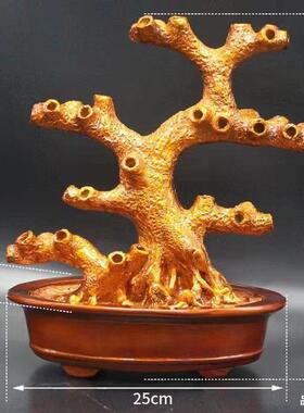 直销晶招品财底座半成NXY发财树摇钱水树树树脂工艺树盆财宝树