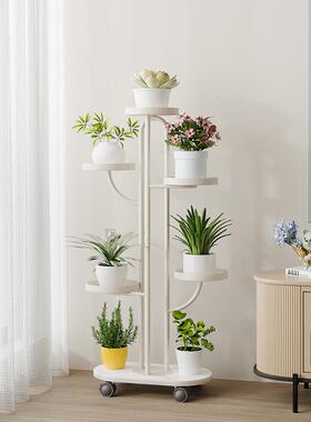 花阳架子可移动26032客厅多落地式花架台艺铁植物置物架绿萝肉花