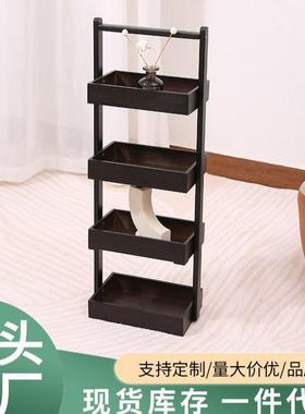 LTRW四OF日式层置物架落地书柜方便移动多T层收纳简约客厅木隔板