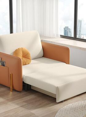 轻奢极简5伸缩折叠铁架沙发床1懒米宽小户型多能家用86390功储物