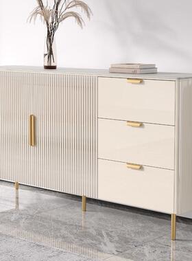 轻奢岩板酒餐边柜置柜餐IWO厨物房储物柜客厅靠墙柜现代简约厅收