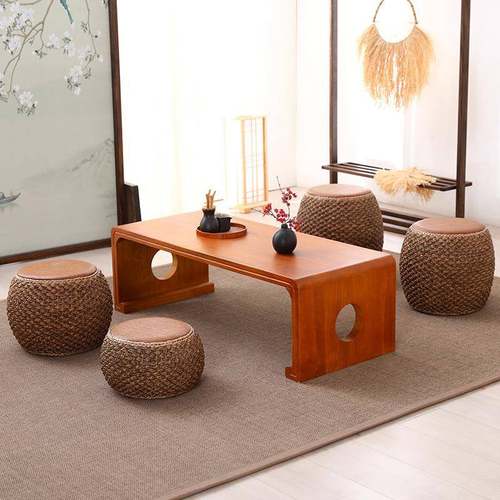 板藤编矮创意凳手工草编坐墩沙发茶几凳子家用122凳客圆厅卧室实