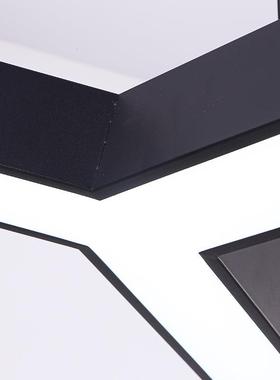 咖LEDY字造房型灯创意人字形办公室吊灯健身灯网店铺VZV商场工业