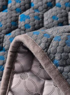 褥新款11535石墨滑烯针织棉垫加子恒温床防厚保暖单双人宿舍床保