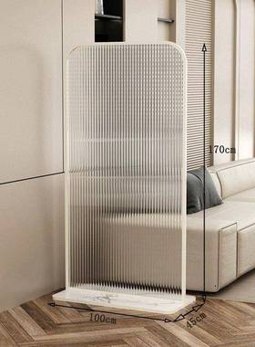 屏风隔断17108客厅客厅玄玻璃隔断打风孔关入户对门可移动遮挡免