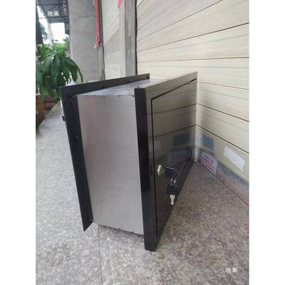 信奶报箱别墅门信箱户外墙邮箱入式挂Q前投后取信嵌口报箱