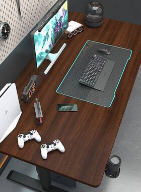 智能升11843降桌全自电升降电脑升降办动公桌竞桌双人电脑桌桌可