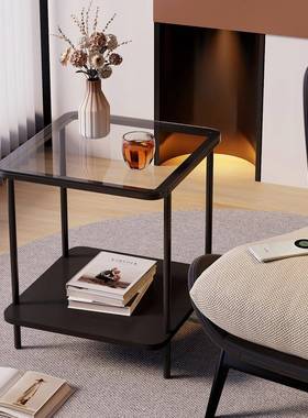 轻奢沙发桌侧边几小茶桌子简易家小户型62198几夹缝角几方床头置