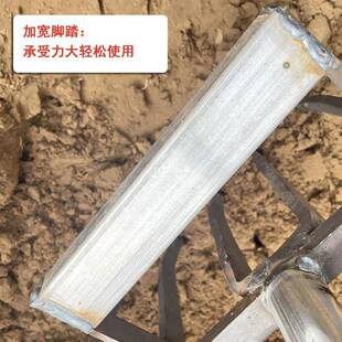 打翻地松开荒农用工具全锄头户外锻UDD挖土大地翻土钢叉耙深翻器