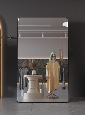 服装店可专用显瘦落地客镜女生卧室全镜JPD身家用厅调节免打孔试