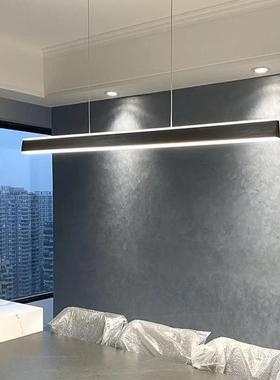 餐厅9947灯代吊灯上下发光简约现性饭厅吧台创意简个前台极长条一