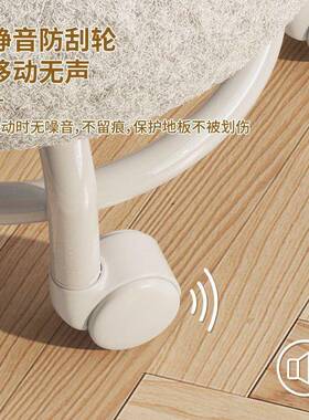 滑轮矮娃凳递带轮万向PYK轮小凳子家用脚带儿童学步凳美缝修拆快