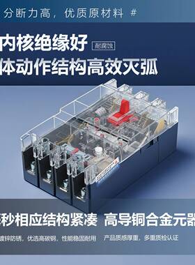 上海人民DZ20LE电3断路器16XAL0A250A4漏0060A漏保4300三相A四线