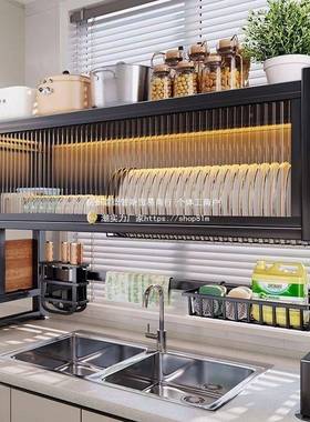 厨水槽置物架碗槽水池防尘碗洗柜台储面收纳餐74011具多功能物沥