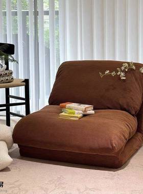 单人榻榻米躺发椅客厅沙卧室SGL家用懒休闲椅子椅人多功能折叠沙