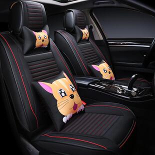 L汽车坐垫季通用东四秋风xrv缤智cr456v座套冬亚麻座垫新178