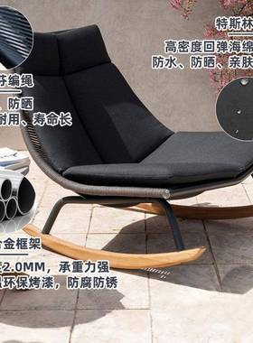 欧美椅摇家摇椅藤编椅椅居夏KOR季凉快家用休闲藤沙发懒人椅子躺